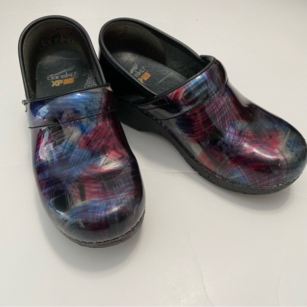 Dansko Women’s Professional XP 2.0 Multicolor Patent Leather‎ Clogs 36 Workwear